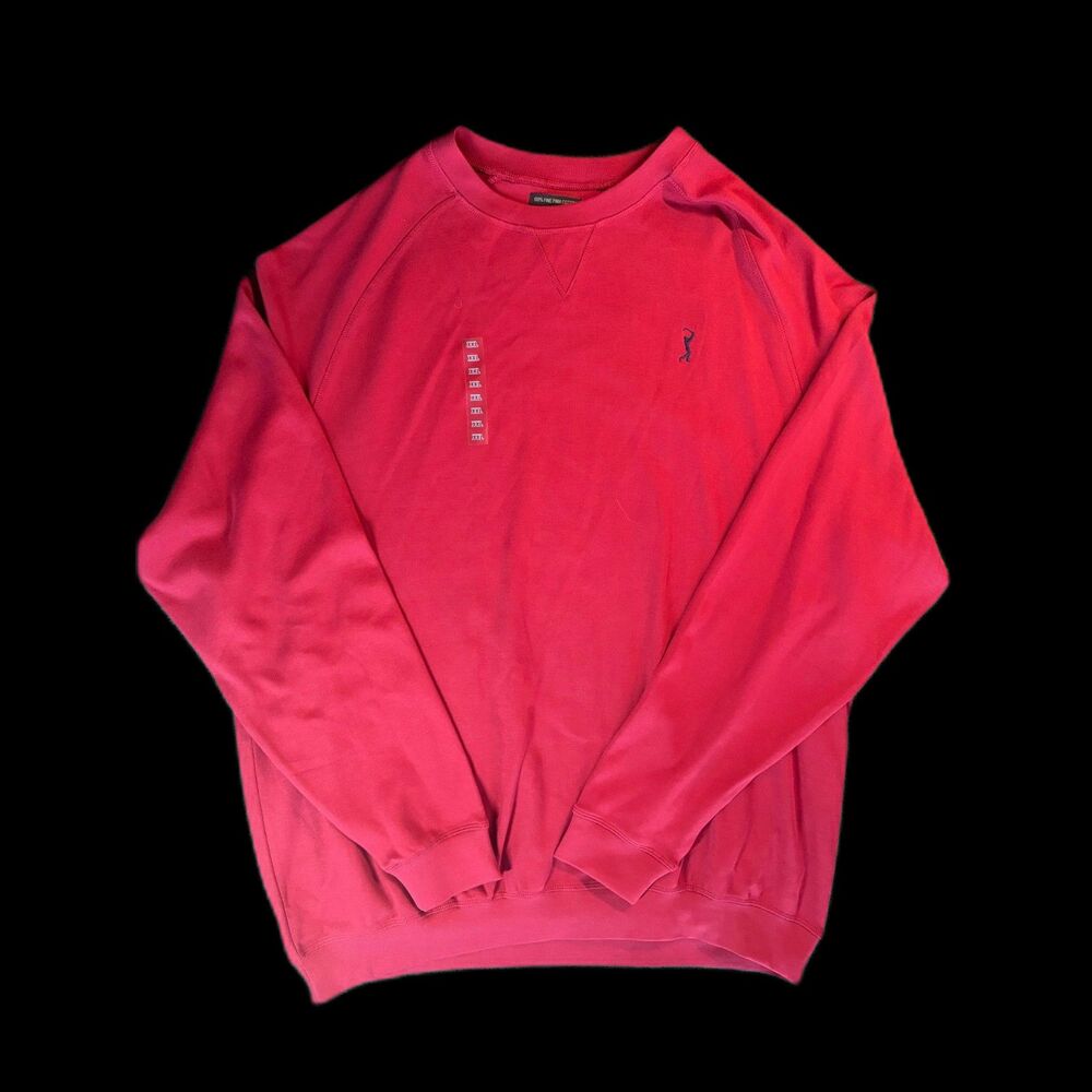Size XXL-Men's PGA Tour Signature Collection Pima Cotton Golf Sweatshirt Red NWT